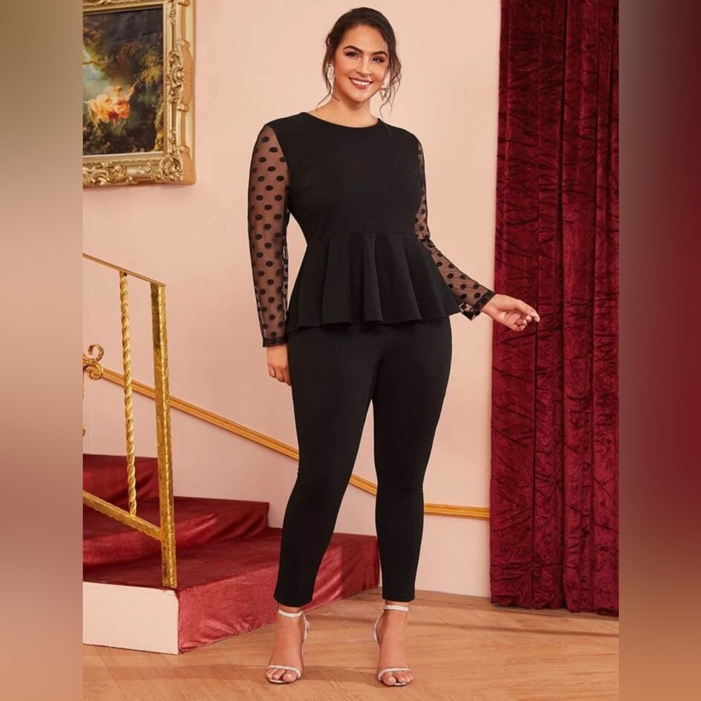 Shein Plus Size Pant Suit Size 4xl - image 1